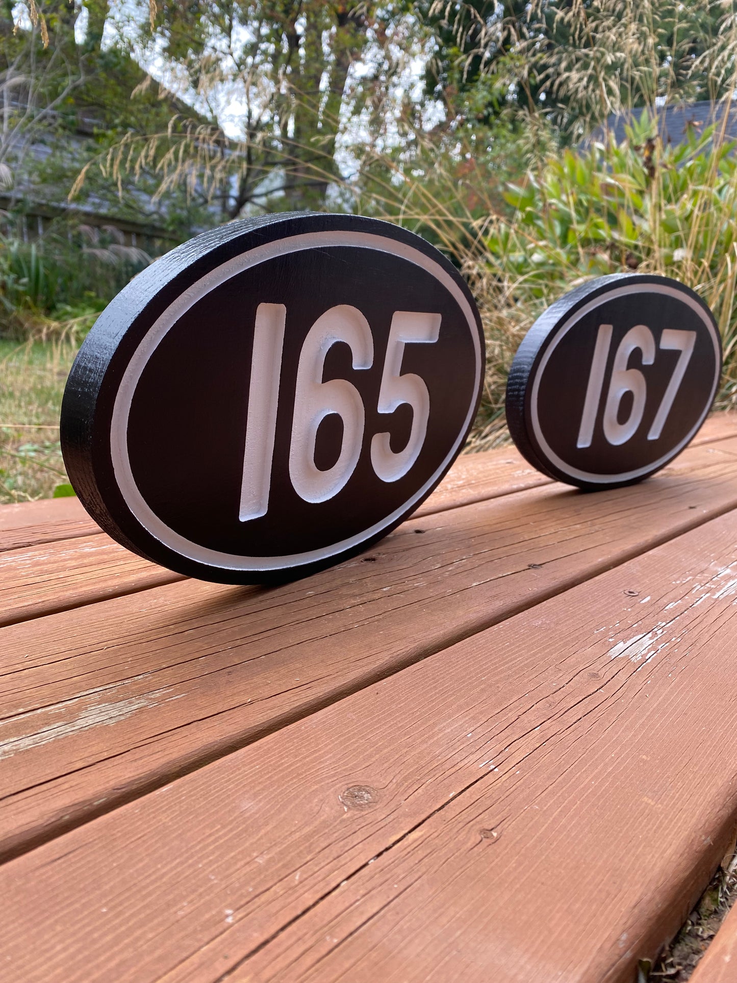 Oval Door Number Sign
