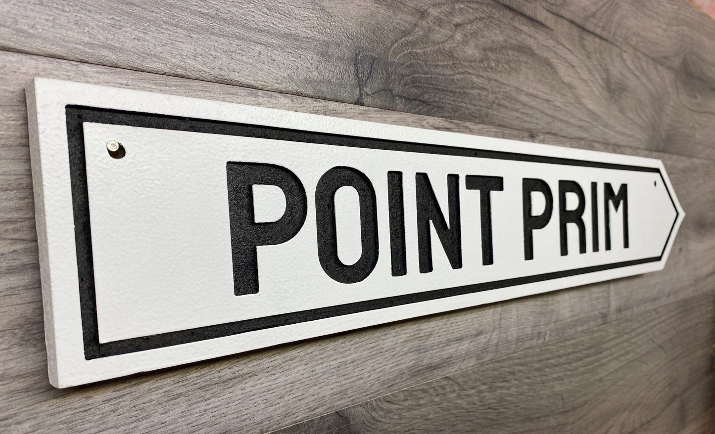 Point Prim, Prince Edward Island Sign