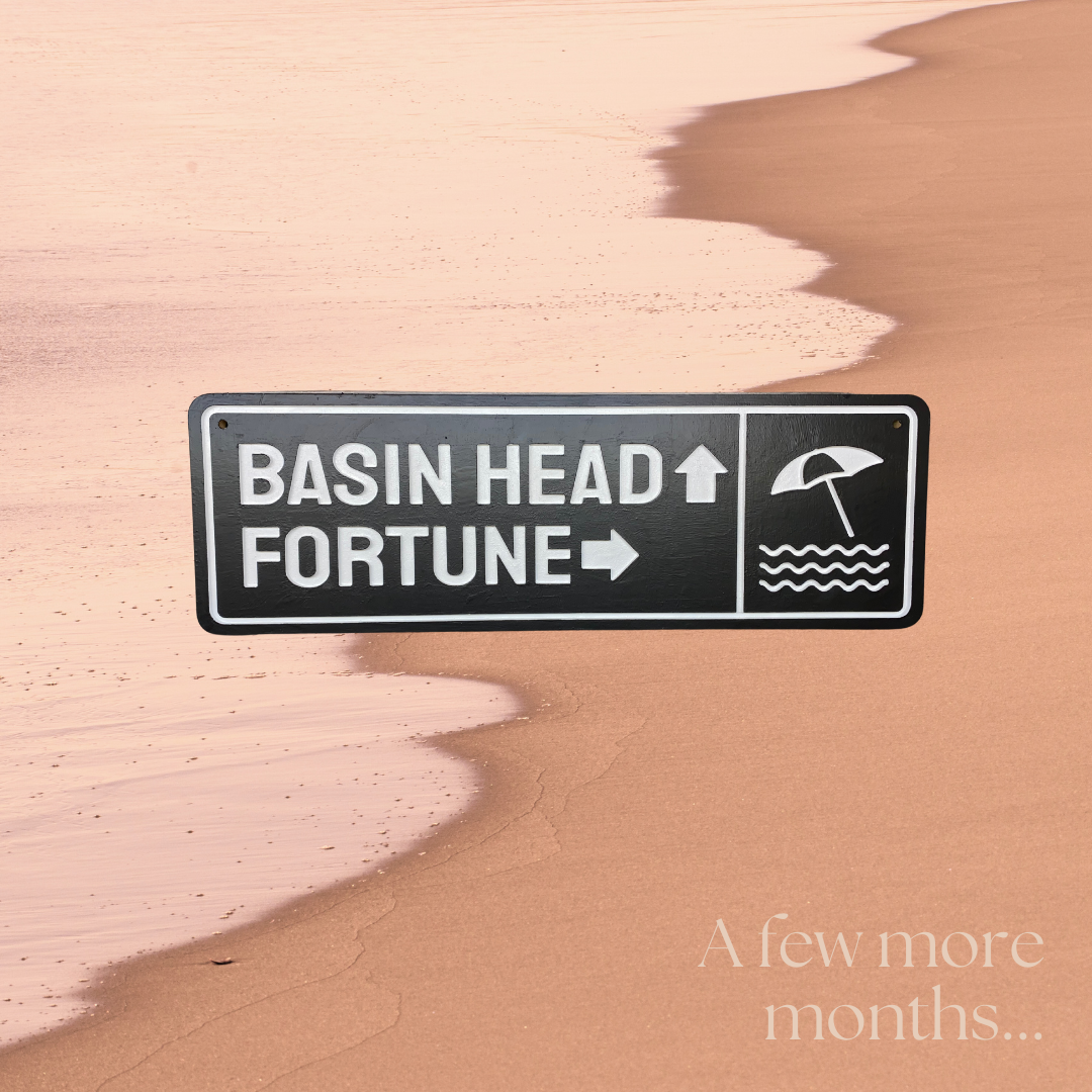 Basin Head & Fortune, Prince Edward Island Road Sign