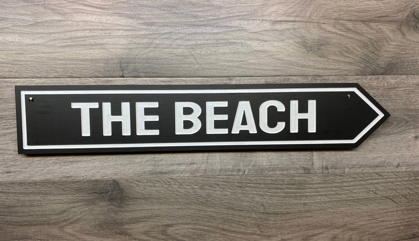 The Beach Sign