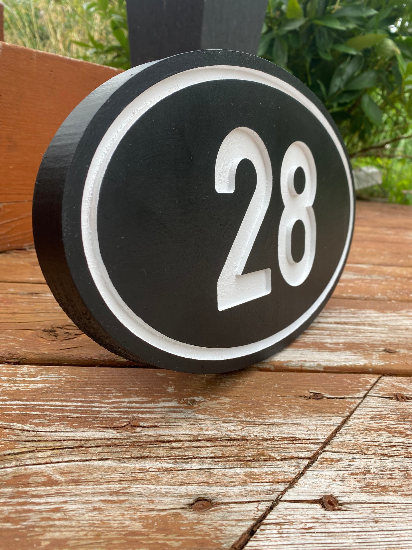 Oval Door Number Sign