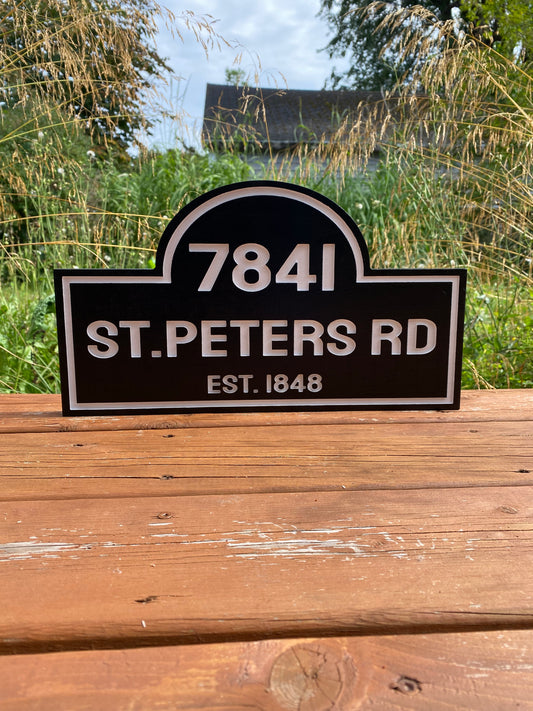 Door Number& Street Sign