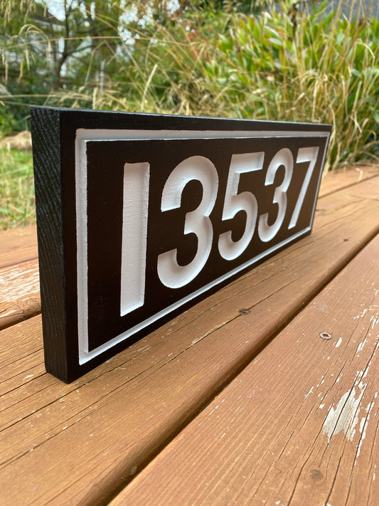 Rectangle Door Number Sign