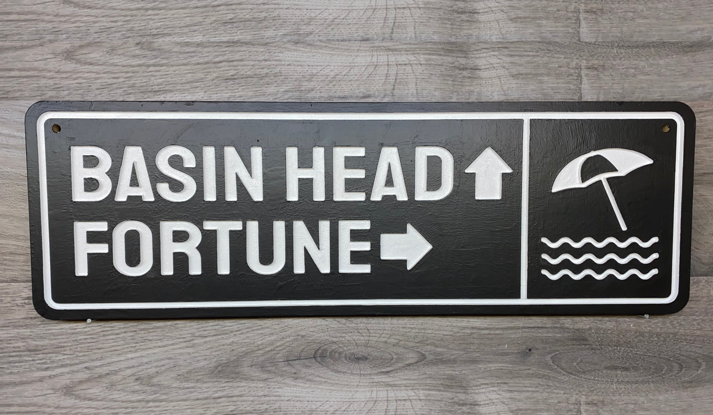 Basin Head & Fortune, Prince Edward Island Road Sign