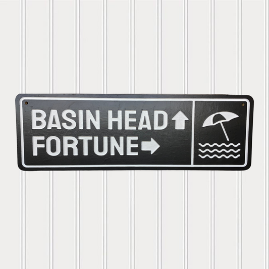 Basin Head & Fortune, Prince Edward Island Road Sign