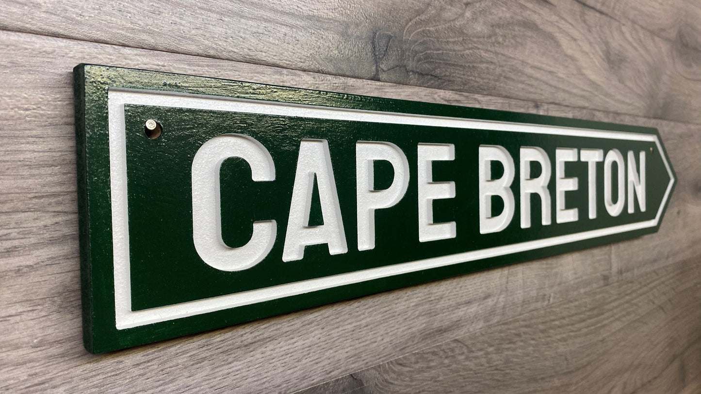 Cape Breton, Nova Scotia Sign