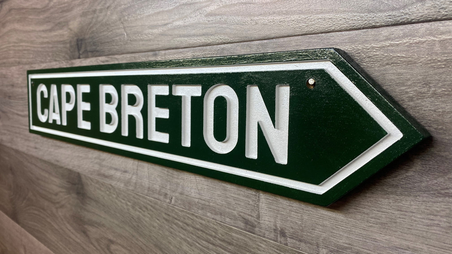 Cape Breton, Nova Scotia Sign