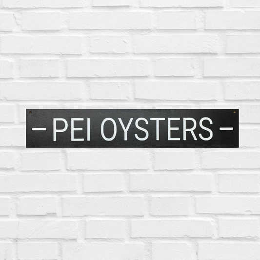PEI Oysters Sign