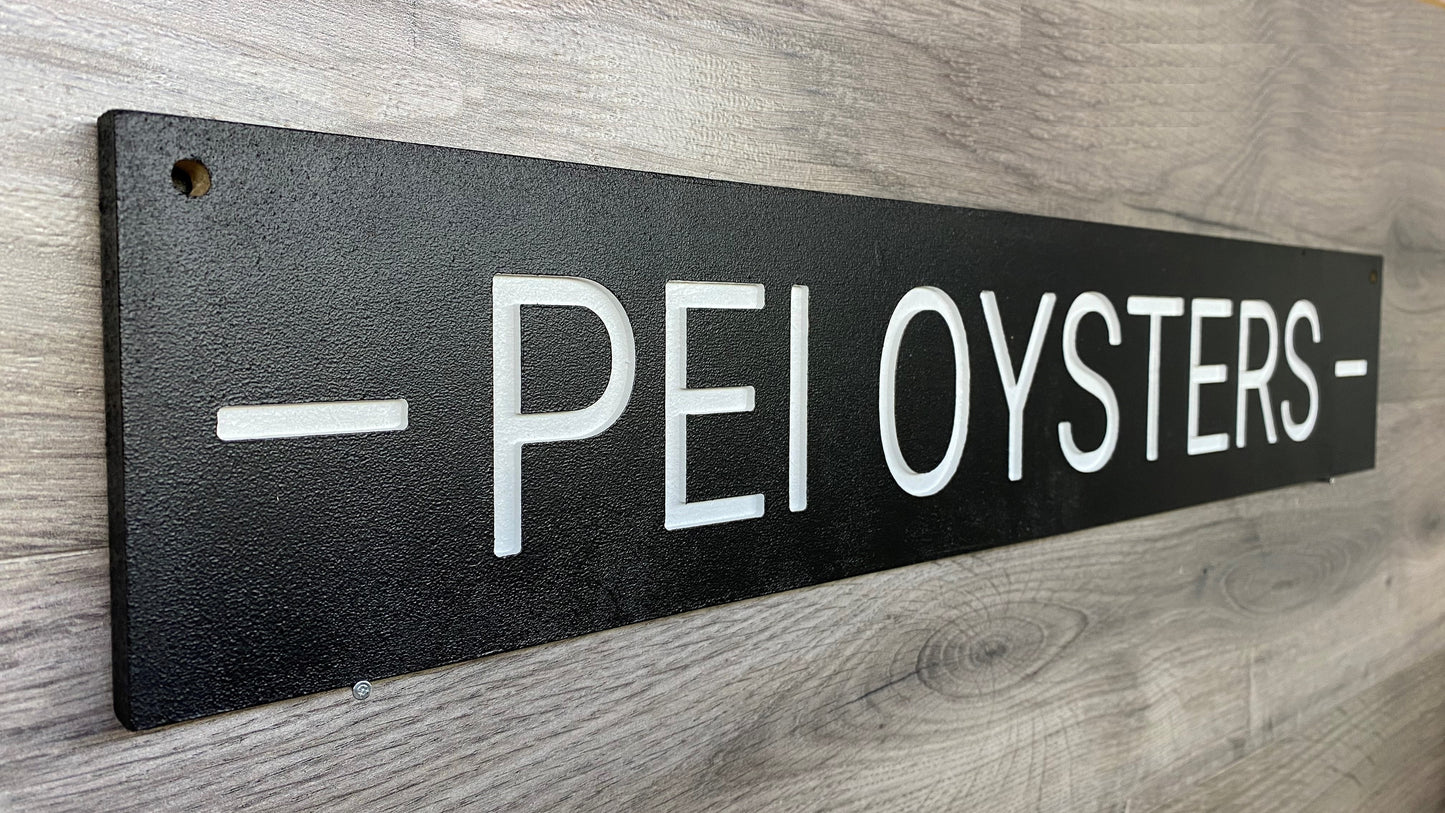 PEI Oysters Sign