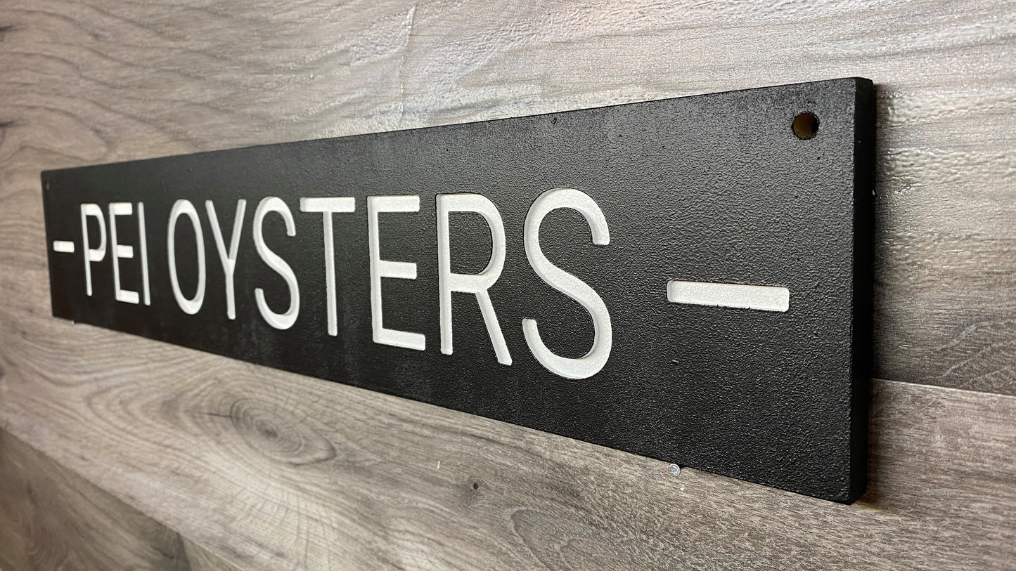 PEI Oysters Sign